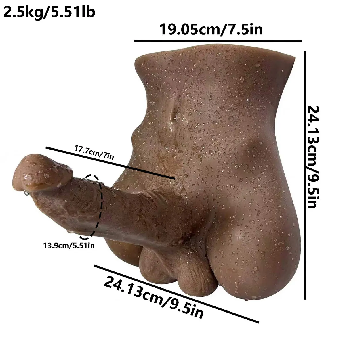 Tapered 2.5 kg With Phallus